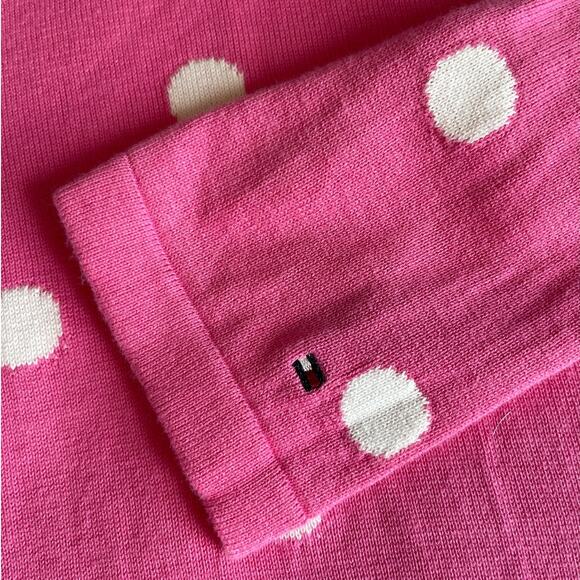 Tommy Hilfiger Sweater Pink Long Sleeves V Neck Sz S Gently Used - Picture 6 of 7